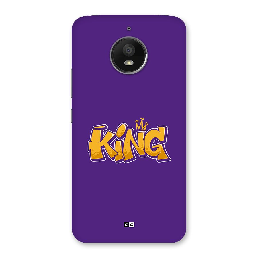The Royal King Back Case for Moto E4 Plus
