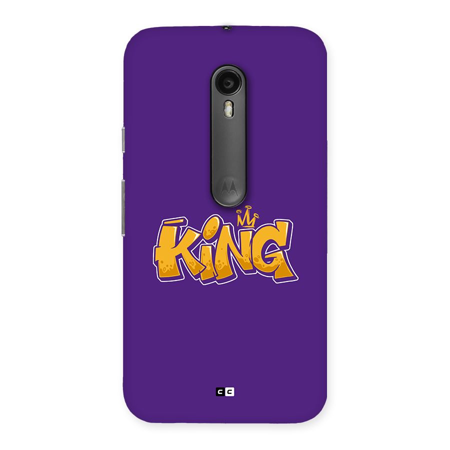The Royal King Back Case for Moto G3