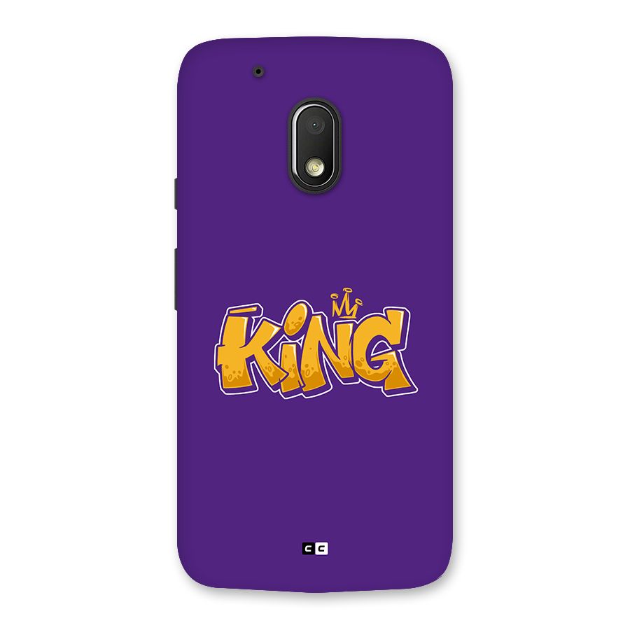 The Royal King Back Case for Moto G4 Play