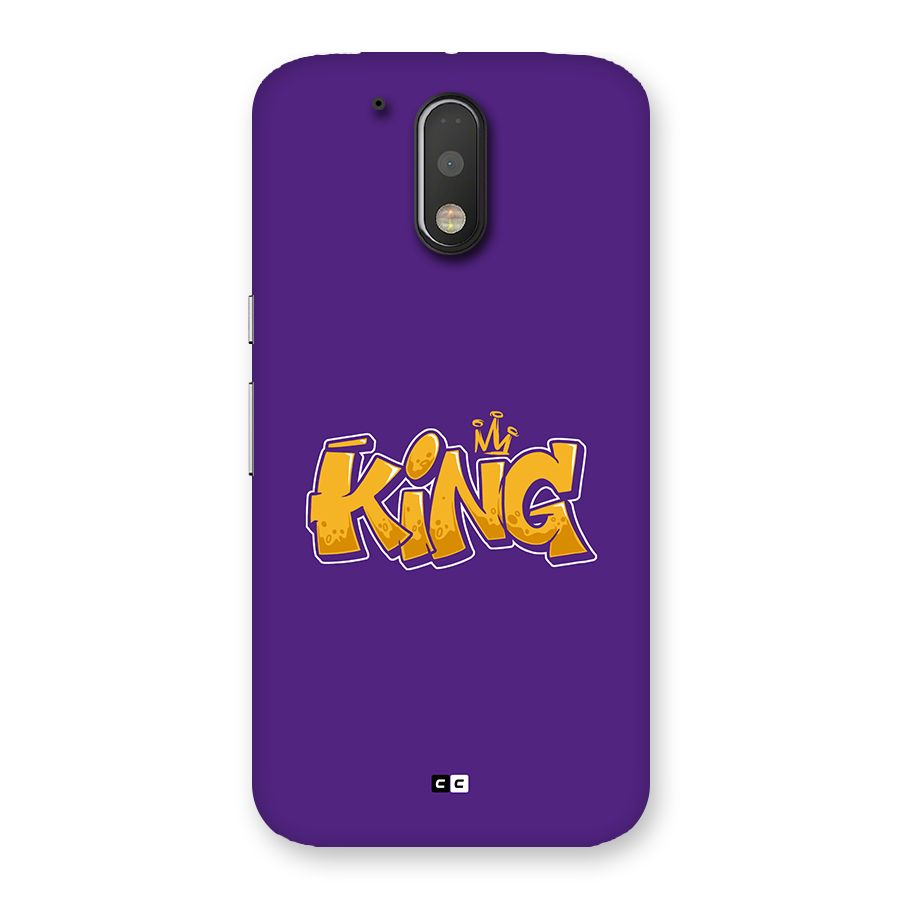 The Royal King Back Case for Moto G4 Plus