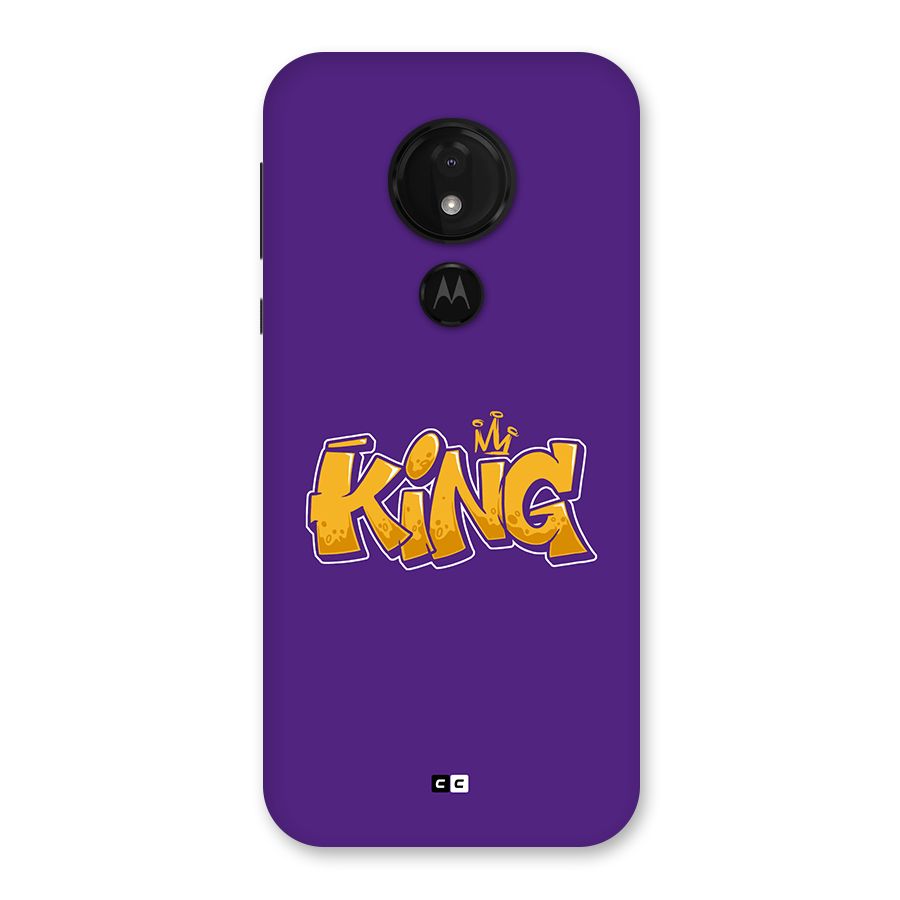 The Royal King Back Case for Moto G7 Power