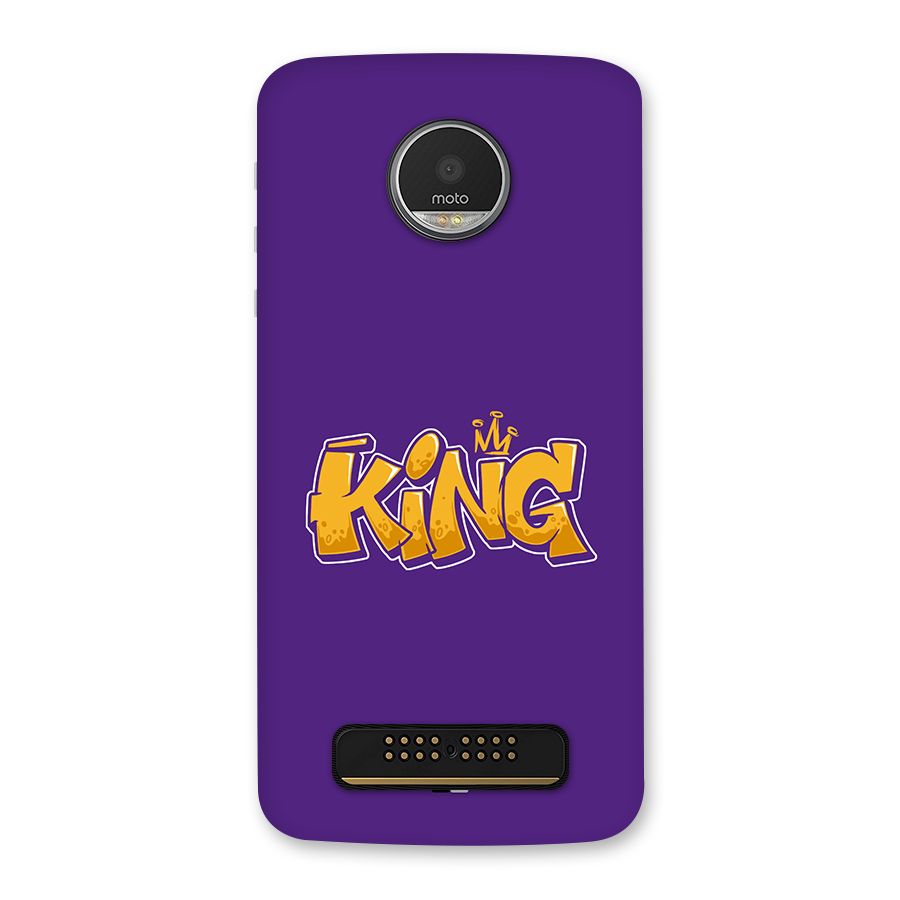 The Royal King Back Case for Moto Z Play