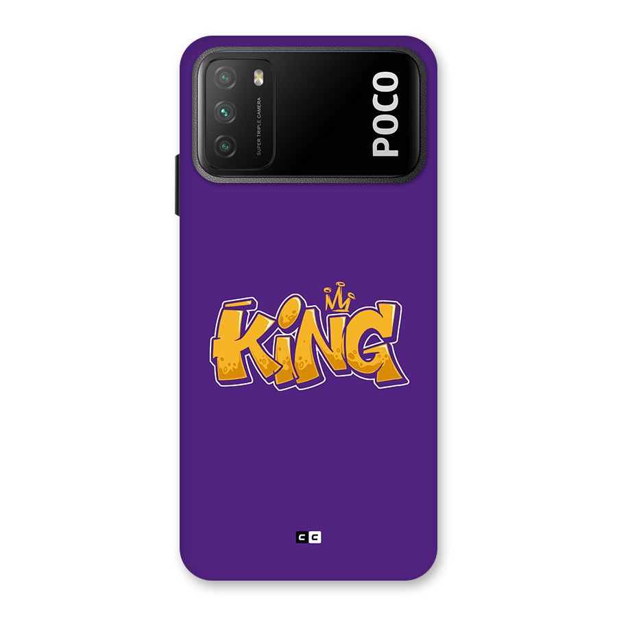 The Royal King Back Case for Poco M3