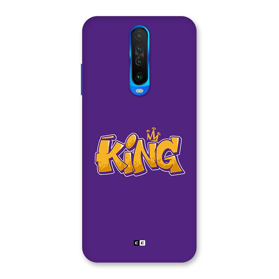 The Royal King Back Case for Poco X2