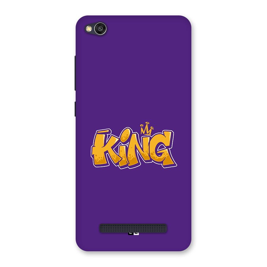 The Royal King Back Case for Redmi 4A