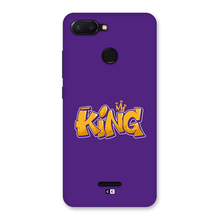 The Royal King Back Case for Redmi 6