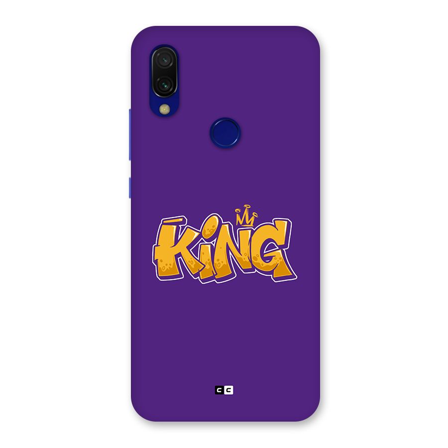The Royal King Back Case for Redmi Y3