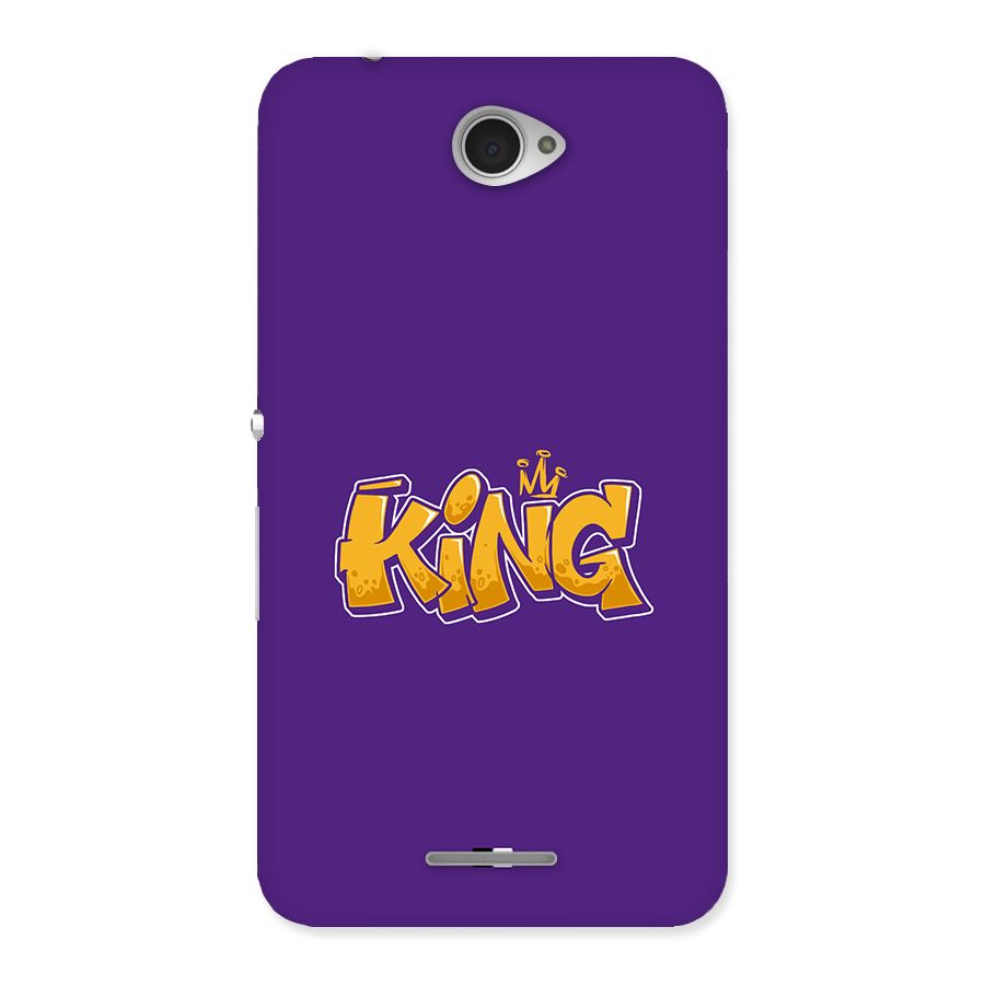 The Royal King Back Case for Xperia E4