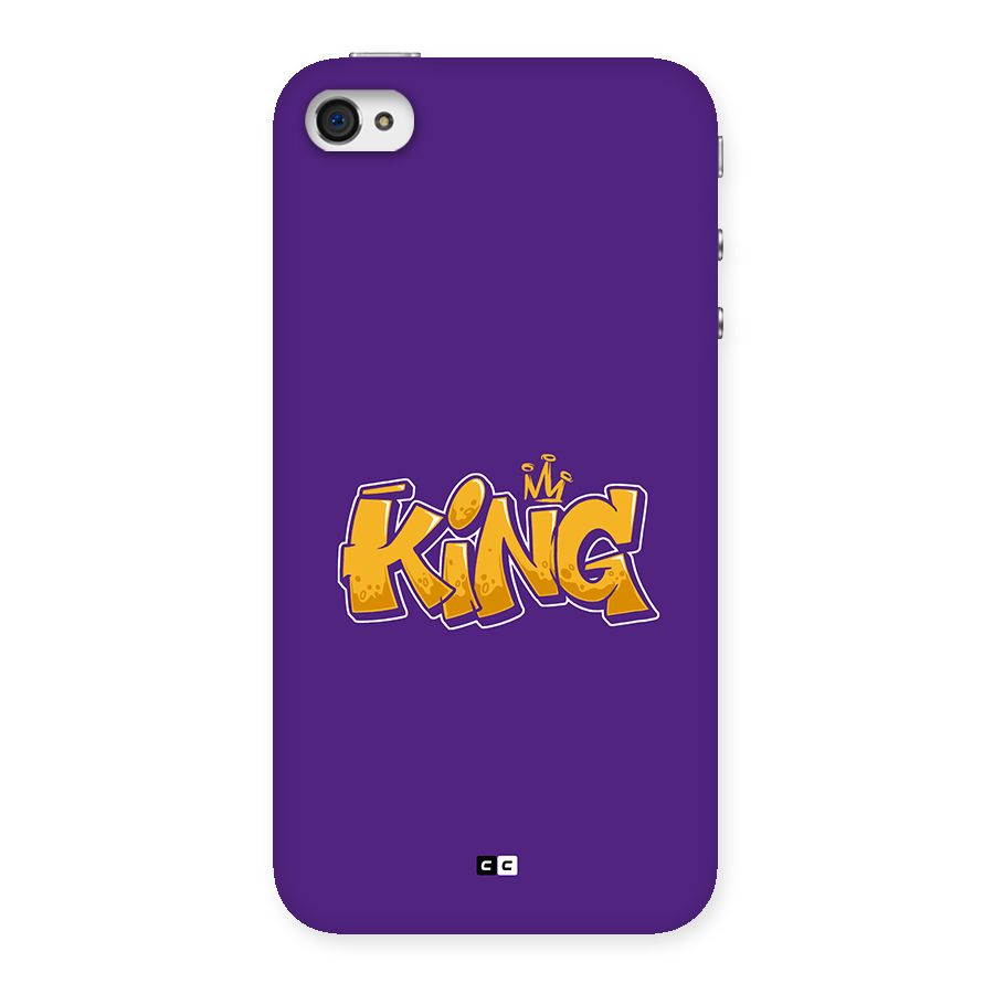 The Royal King Back Case for iPhone 4 4s