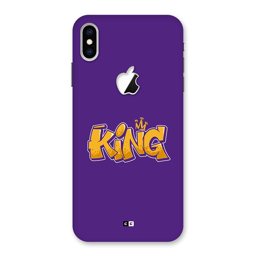 The Royal King Back Case for iPhone XS Max Apple Cut