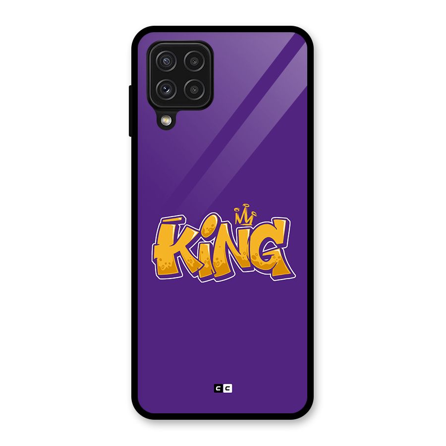 The Royal King Glass Back Case for Galaxy A22 4G