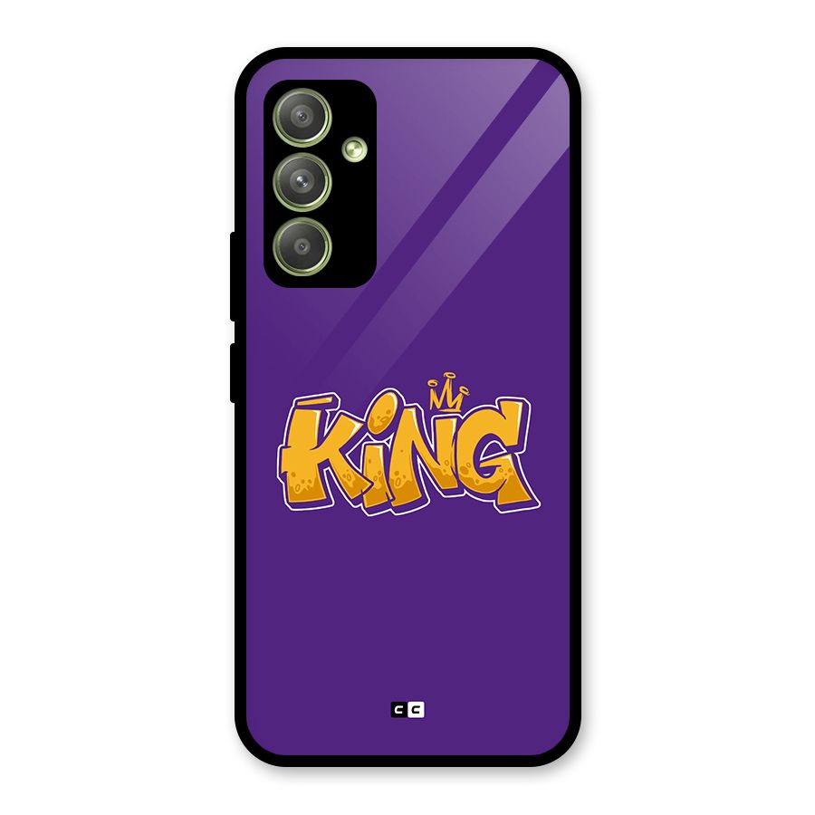 The Royal King Glass Back Case for Galaxy A54