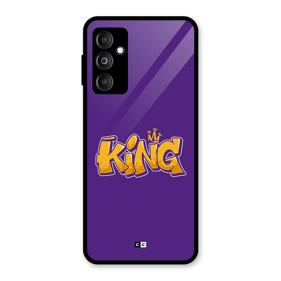 The Royal King Glass Back Case for Galaxy M14 5G