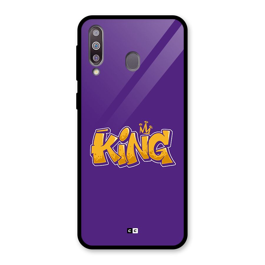 The Royal King Glass Back Case for Galaxy M30