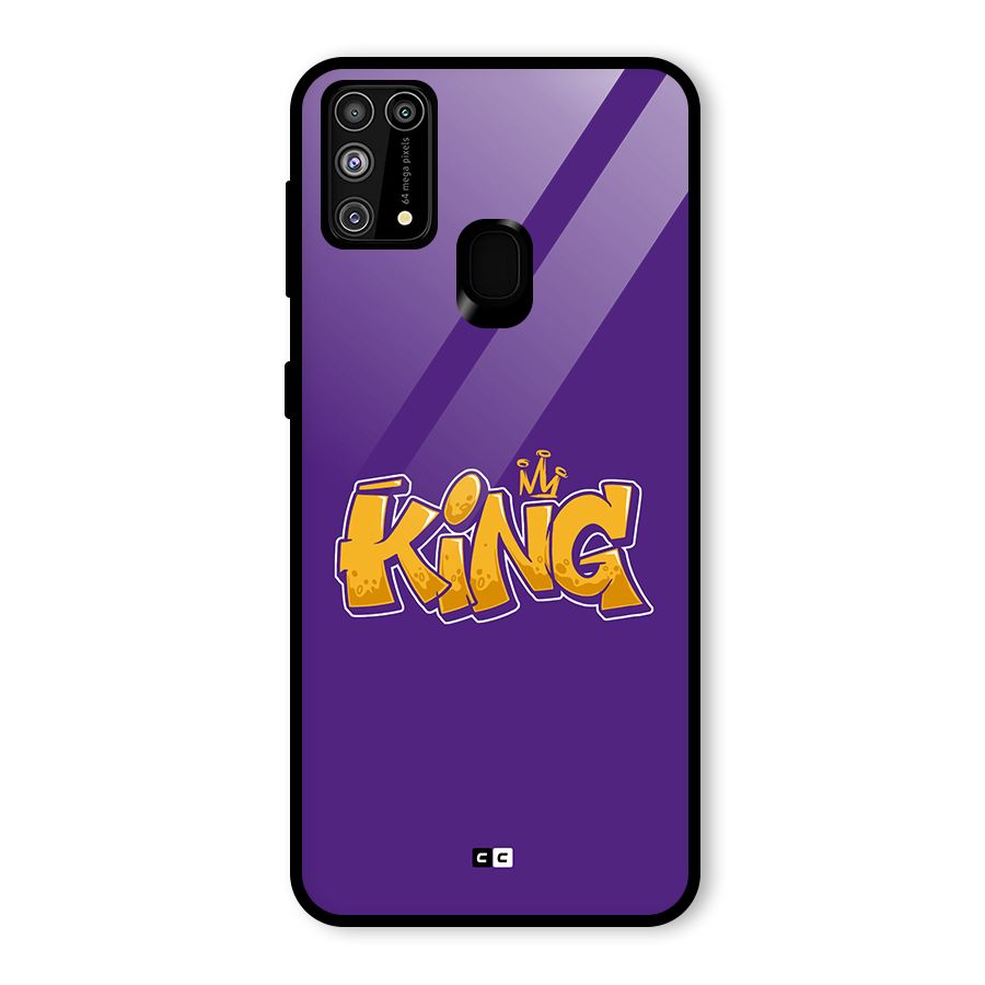 The Royal King Glass Back Case for Galaxy M31