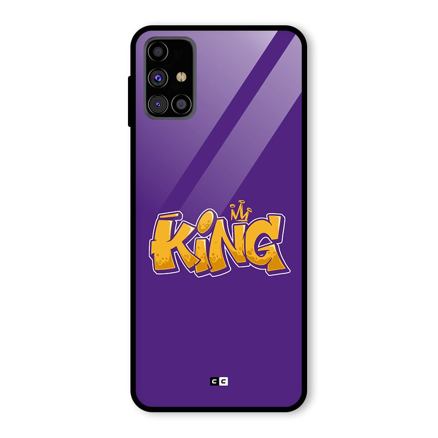 The Royal King Glass Back Case for Galaxy M31s