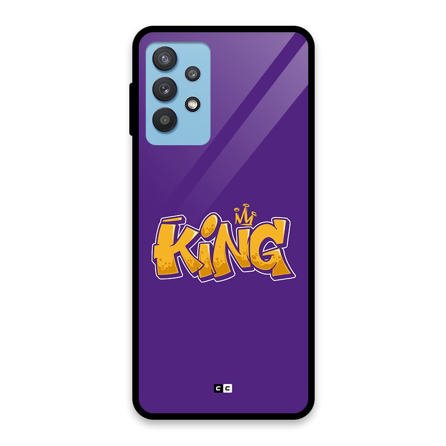 The Royal King Glass Back Case for Galaxy M32 5G