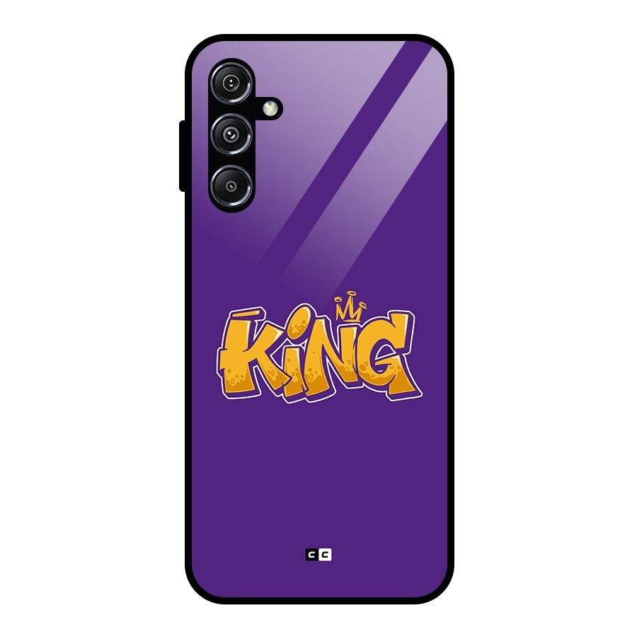 The Royal King Glass Back Case for Galaxy M34 5G
