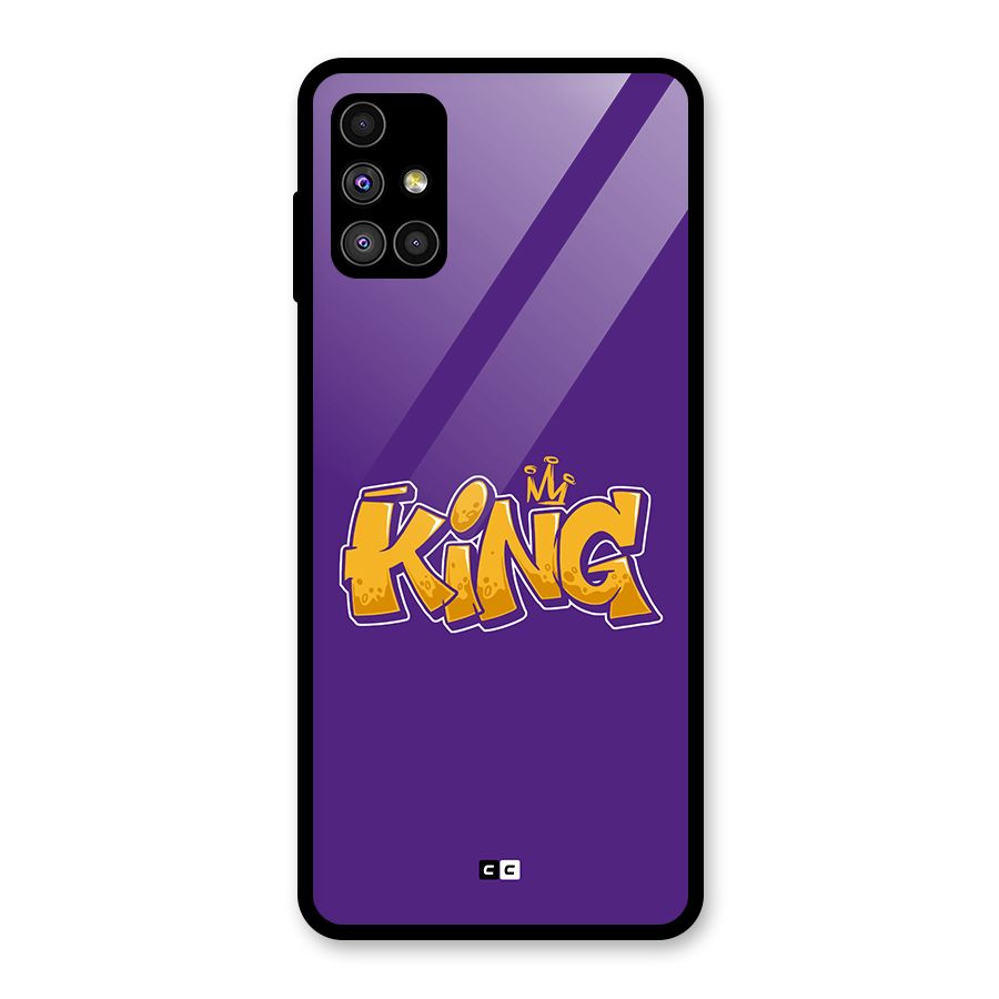 The Royal King Glass Back Case for Galaxy M51