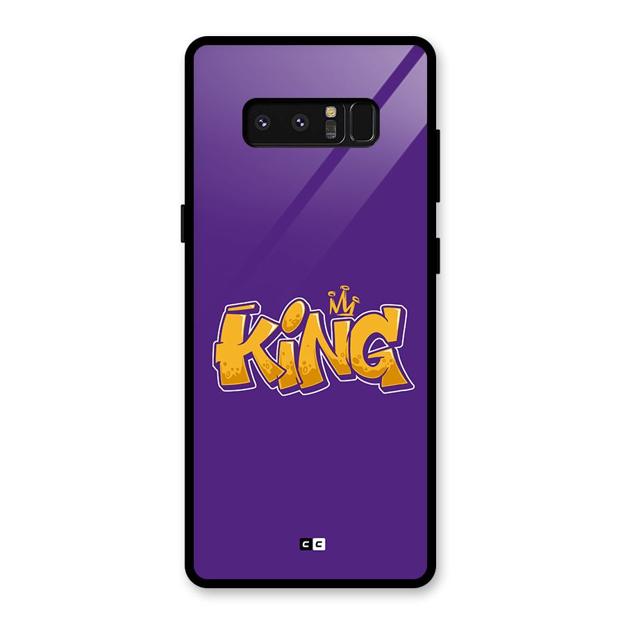 The Royal King Glass Back Case for Galaxy Note 8