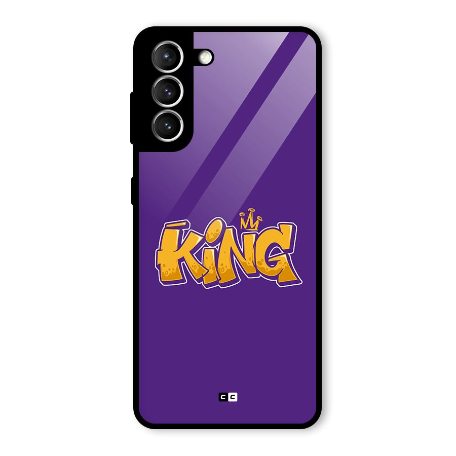 The Royal King Glass Back Case for Galaxy S21 5G