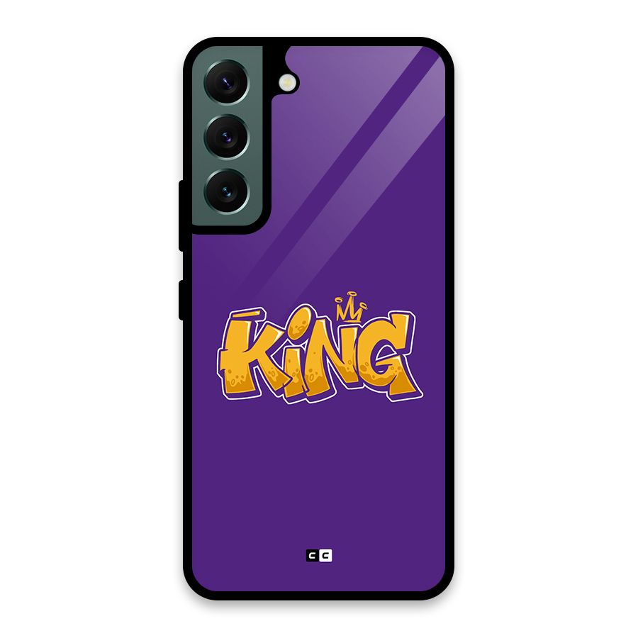 The Royal King Glass Back Case for Galaxy S22 5G