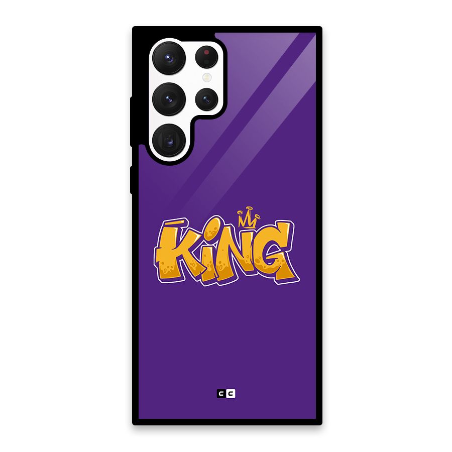 The Royal King Glass Back Case for Galaxy S22 Ultra 5G