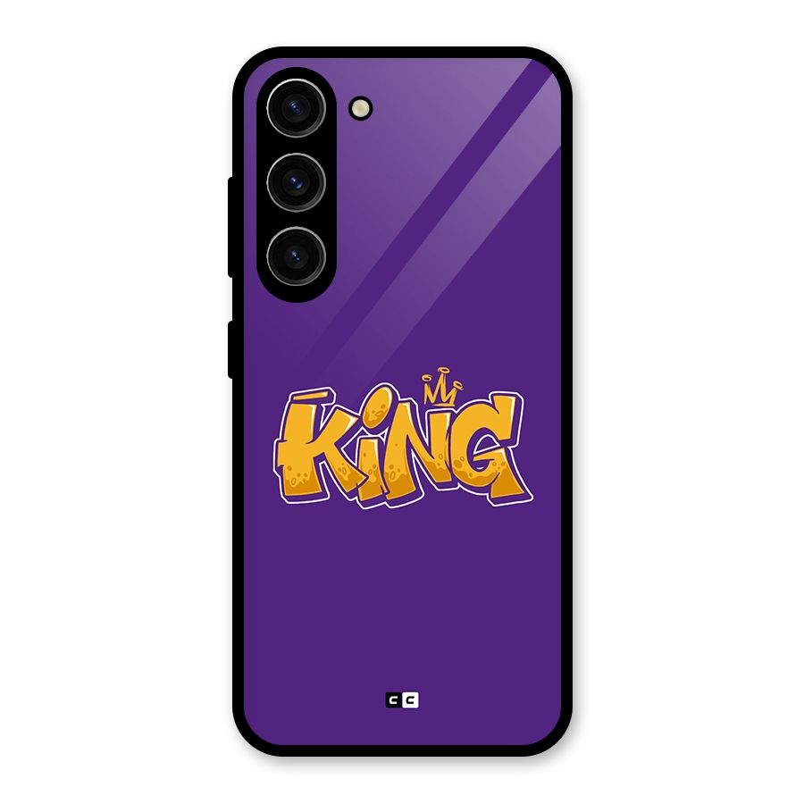 The Royal King Glass Back Case for Galaxy S23