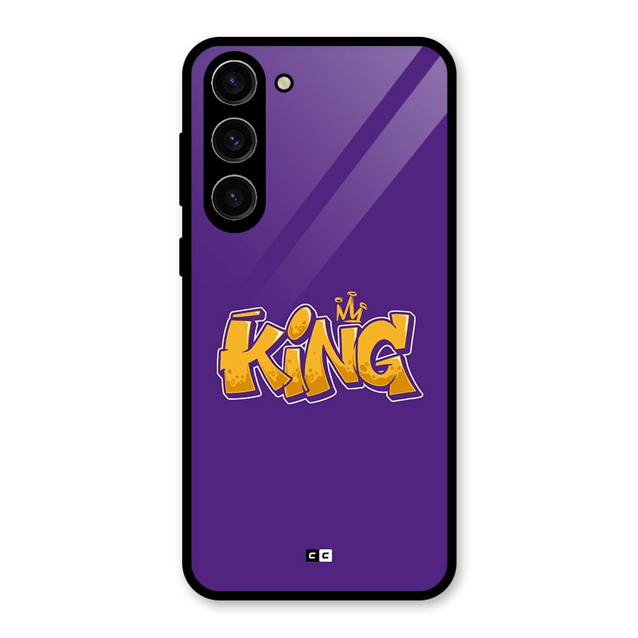 The Royal King Glass Back Case for Galaxy S23 Plus