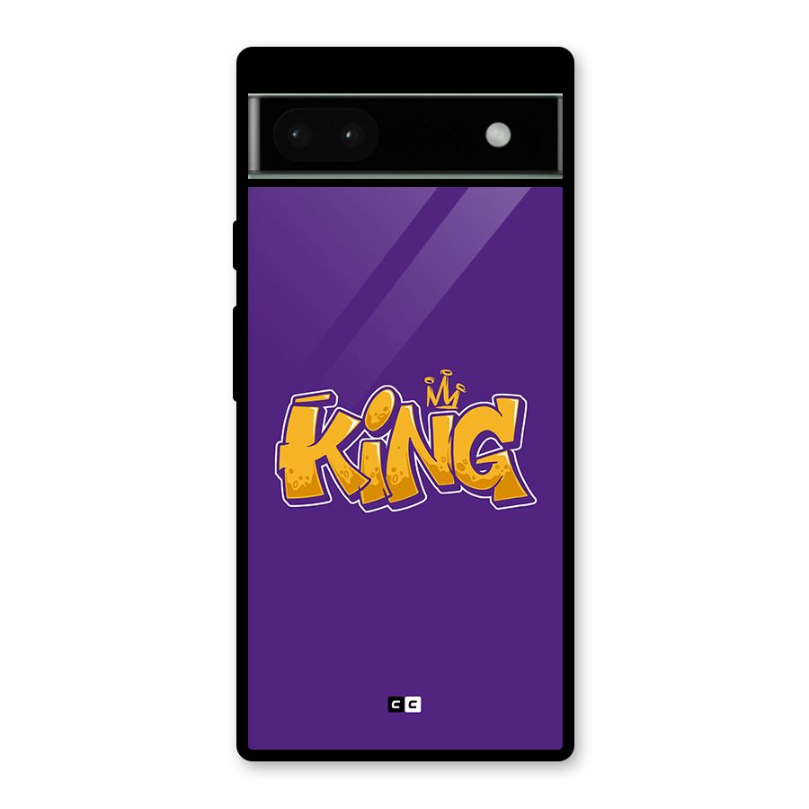 The Royal King Glass Back Case for Google Pixel 6a