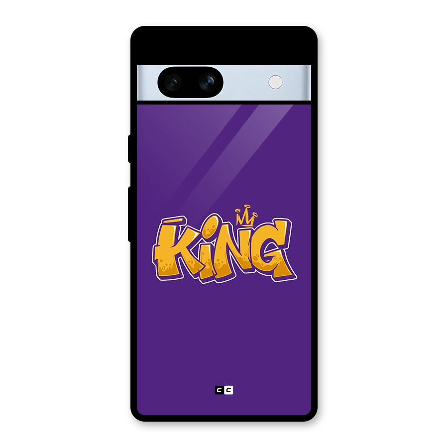 The Royal King Glass Back Case for Google Pixel 7a