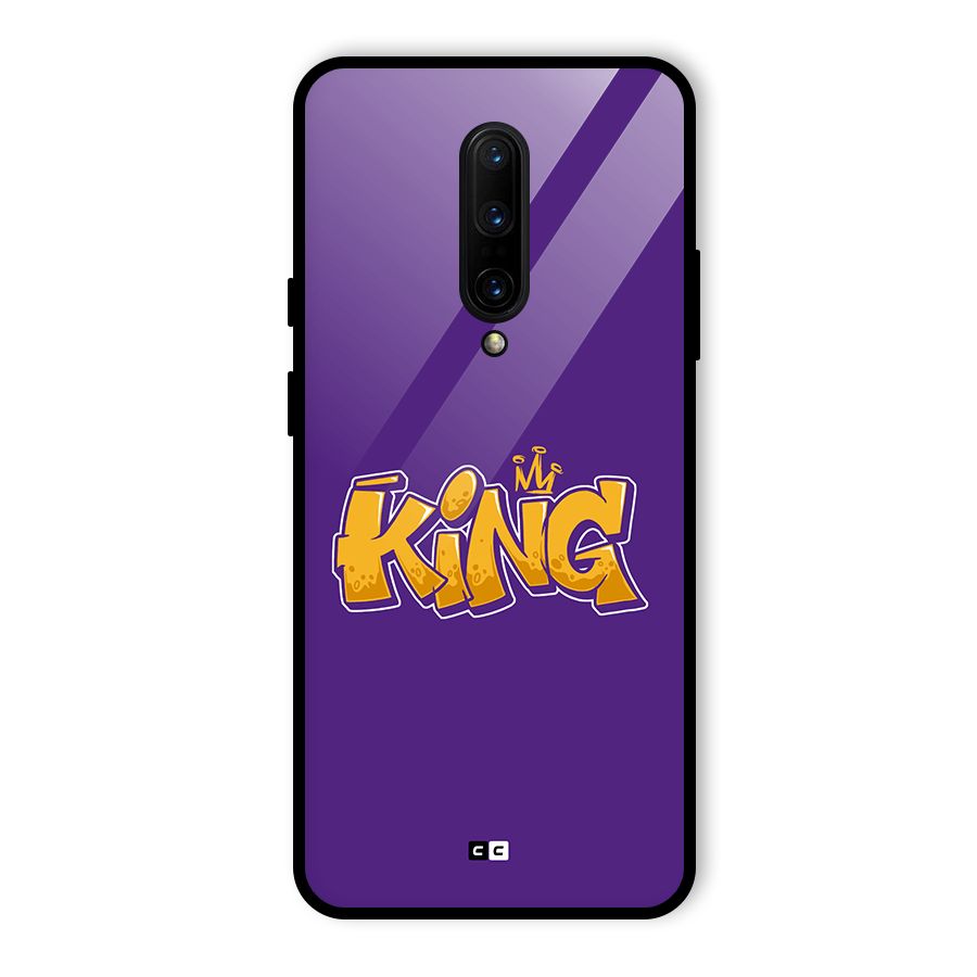 The Royal King Glass Back Case for OnePlus 7 Pro