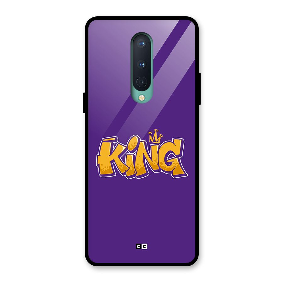 The Royal King Glass Back Case for OnePlus 8