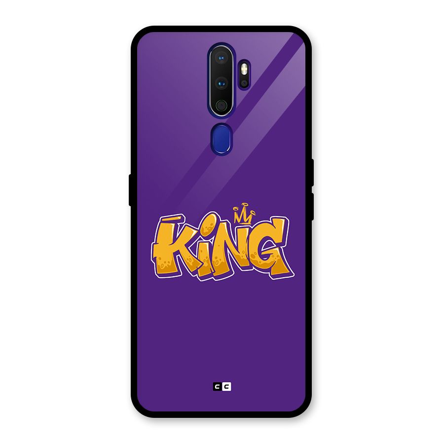 The Royal King Glass Back Case for Oppo A9 (2020)