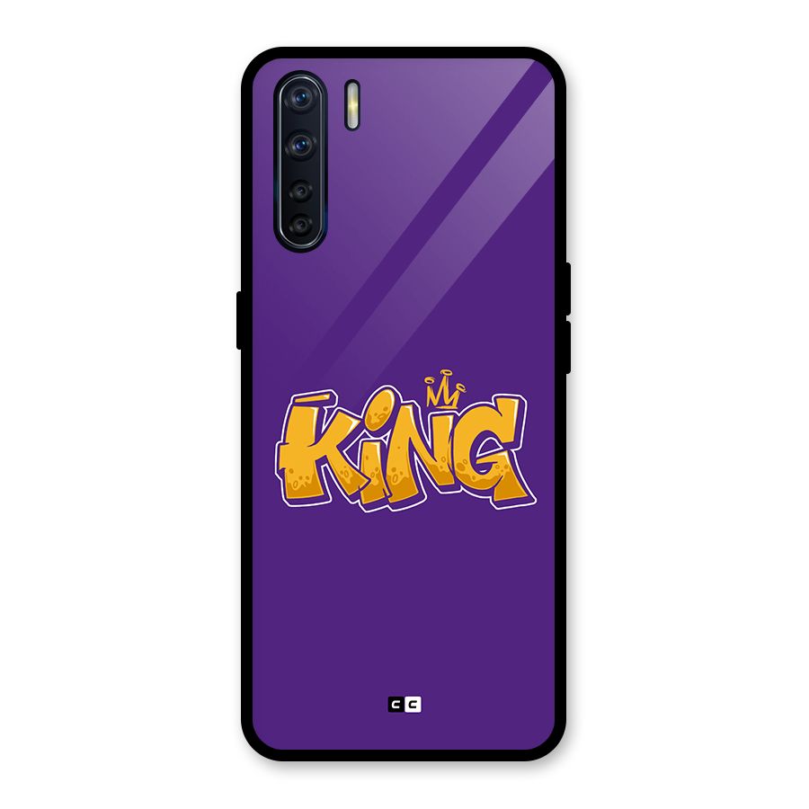 The Royal King Glass Back Case for Oppo F15