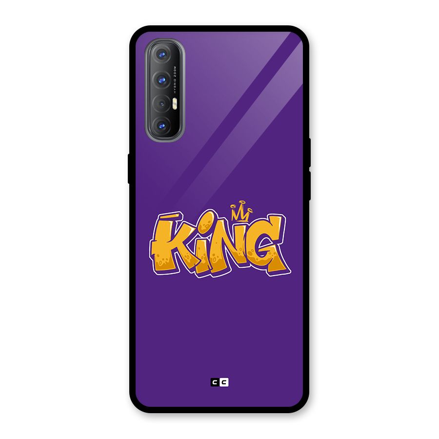 The Royal King Glass Back Case for Oppo Reno3 Pro