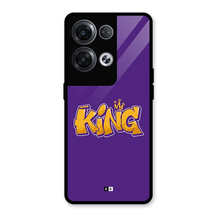 The Royal King Glass Back Case for Oppo Reno8 Pro 5G