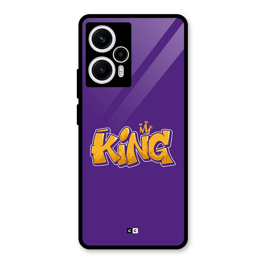 The Royal King Glass Back Case for Poco F5