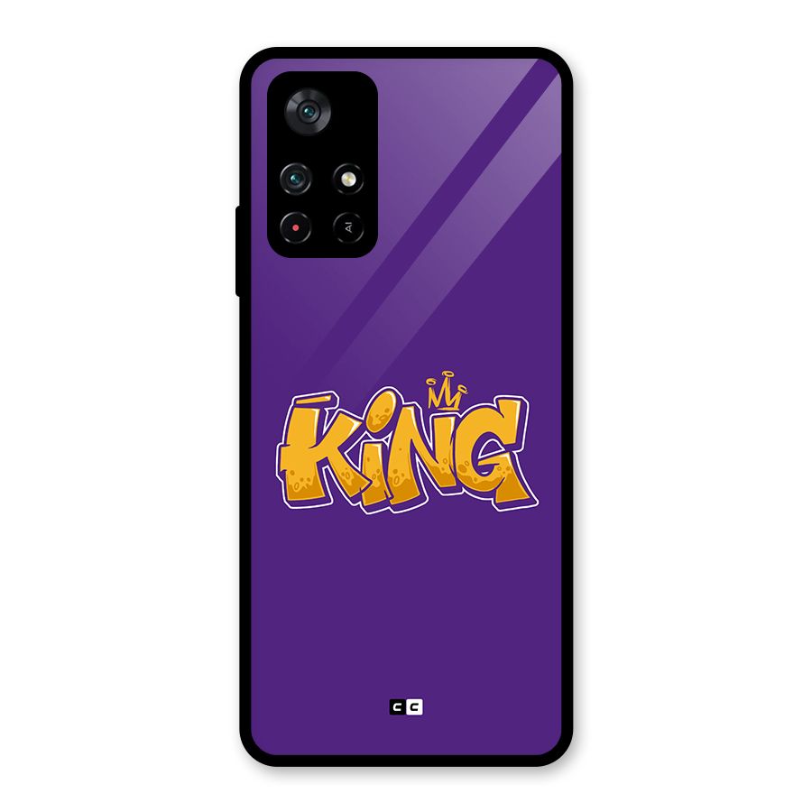 The Royal King Glass Back Case for Poco M4 Pro 5G