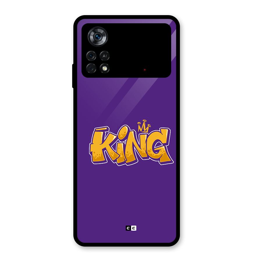 The Royal King Glass Back Case for Poco X4 Pro 5G