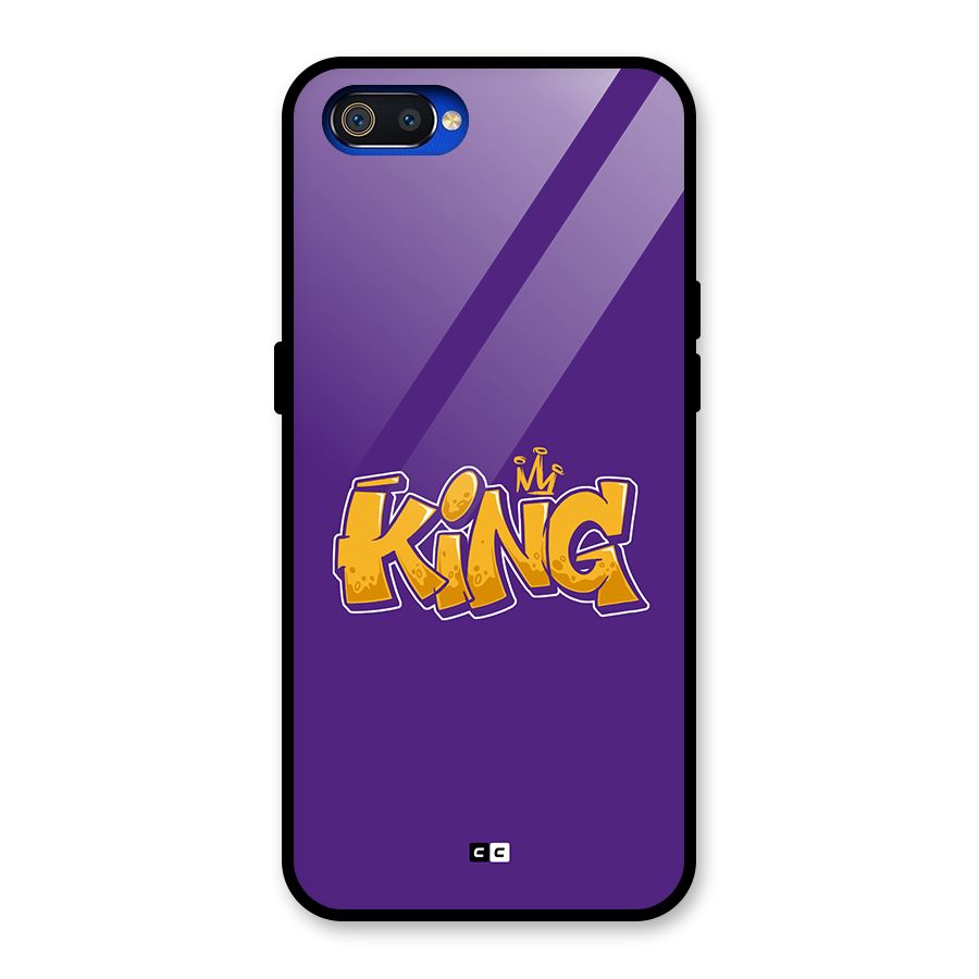 The Royal King Glass Back Case for Realme C2