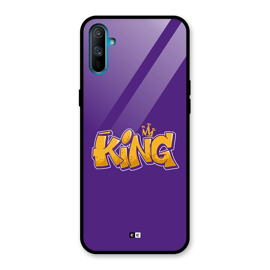 The Royal King Glass Back Case for Realme C3