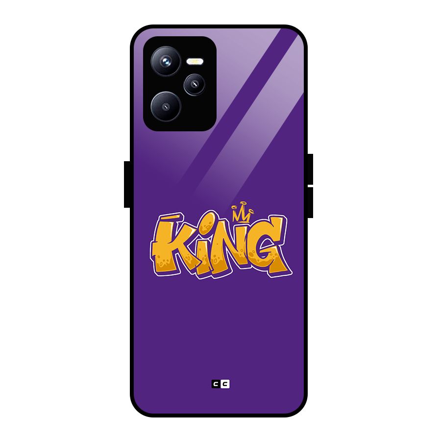 The Royal King Glass Back Case for Realme C35