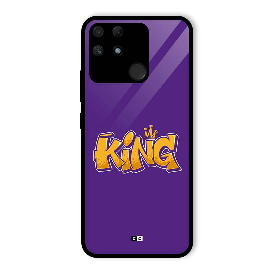 The Royal King Glass Back Case for Realme Narzo 50A