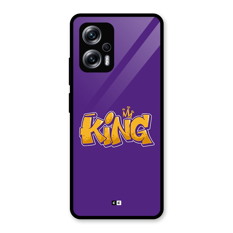 The Royal King Glass Back Case for Redmi K50i
