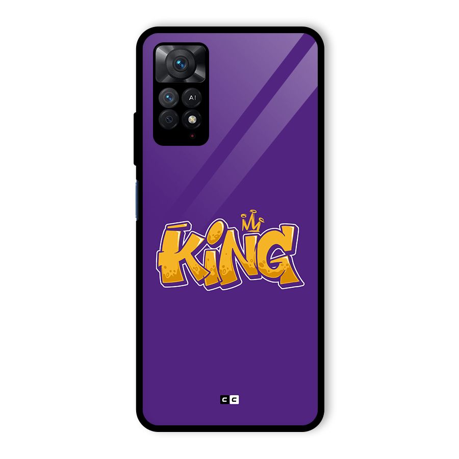 The Royal King Glass Back Case for Redmi Note 11 Pro