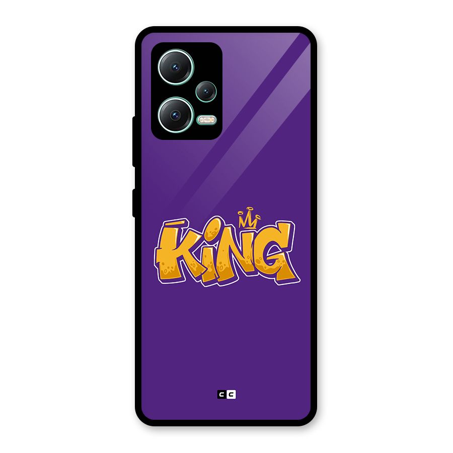 The Royal King Glass Back Case for Redmi Note 12 5G