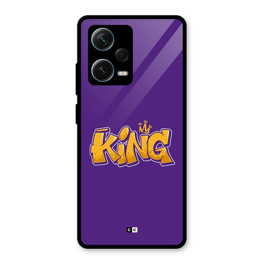 The Royal King Glass Back Case for Redmi Note 12 Pro Plus 5G