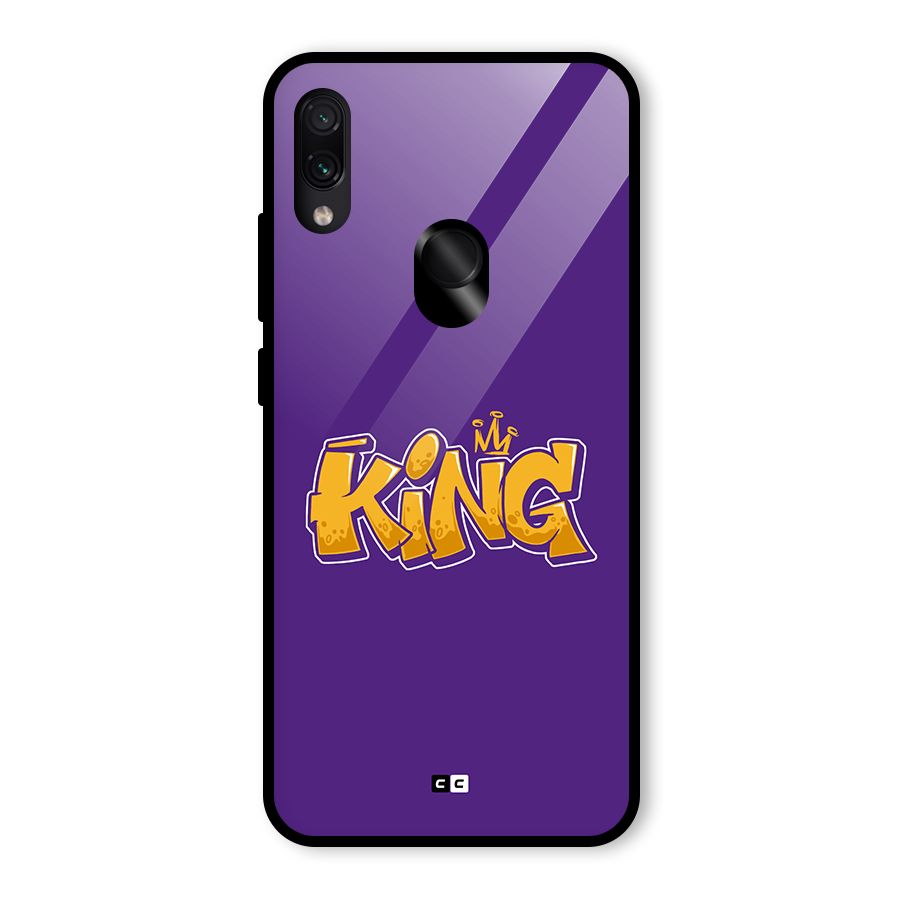 The Royal King Glass Back Case for Redmi Note 7 Pro