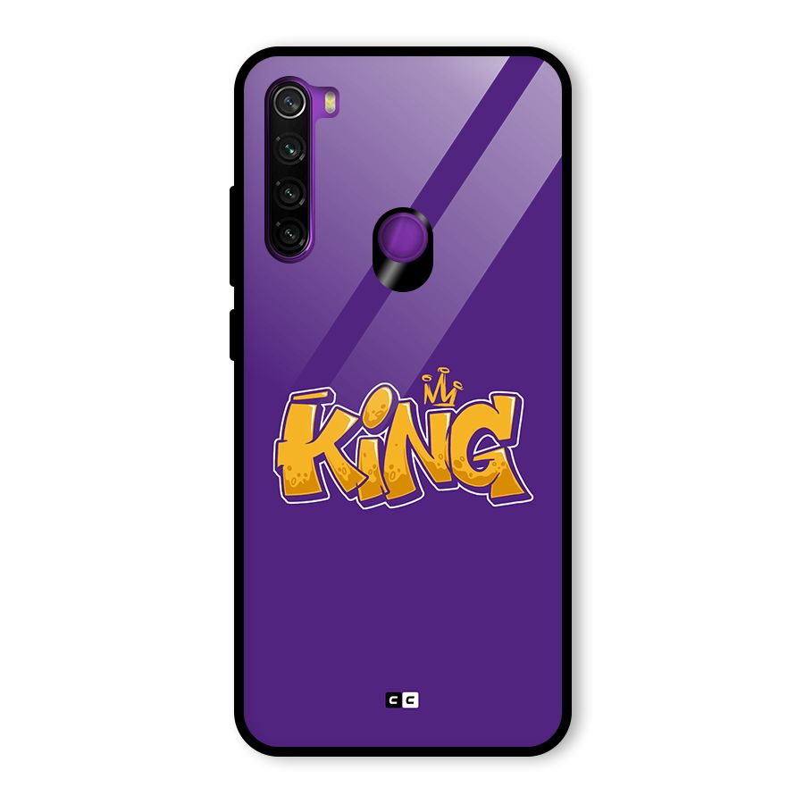 The Royal King Glass Back Case for Redmi Note 8